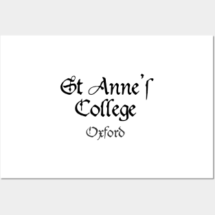 Oxford St Anne's College Medieval University Posters and Art